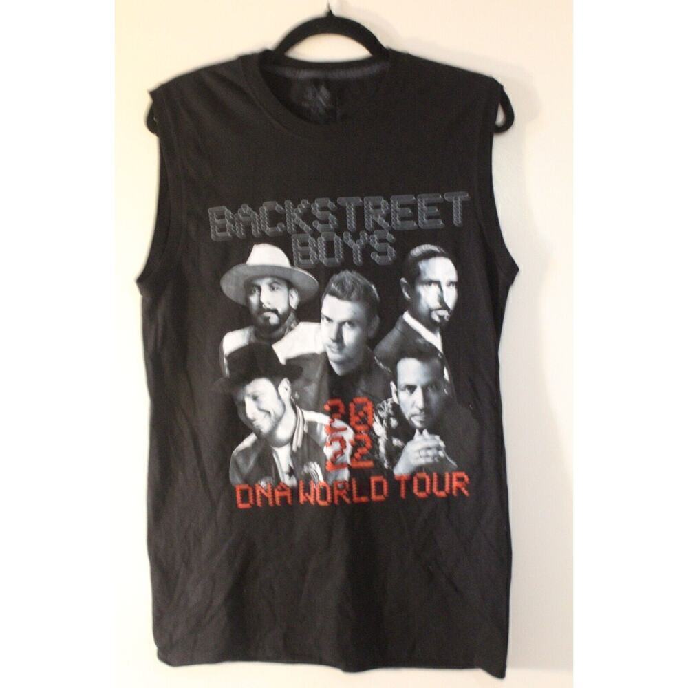 BACKSTREET BOYS DNA‎ World Tour 2022 Size Large Black T-Shirt (B)